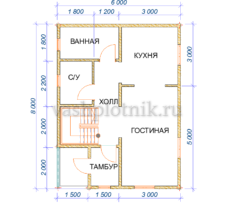постройка дома 6х8
